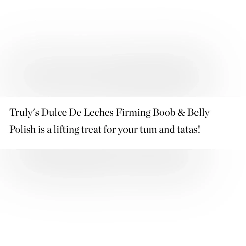 $7❤️‍🔥 LAST 1! TRULY Dulce De Leches Firming Boob & Belly Polish Mini 🚿NEW - Picture 4 of 6